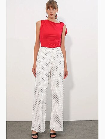 Jeans in denim a vita alta loose fit a gamba ampia bdart