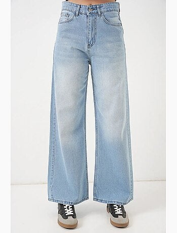 Jeans in denim a vita alta loose fit a gamba ampia bdart