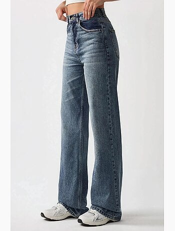 Jeans in denim a vita normale e gamba dritta hiccup