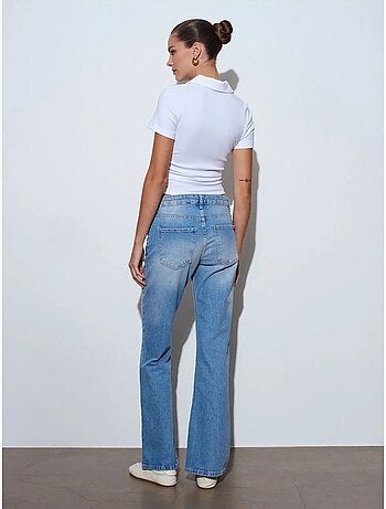 Jeans in denim bootcut a vita bassa dilvin