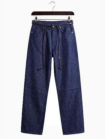 Jeans in denim da uomo a gamba dritta a vita media giesto