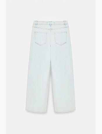 Jeans in denim di cotone a vita bassa a gamba ampia dilvin