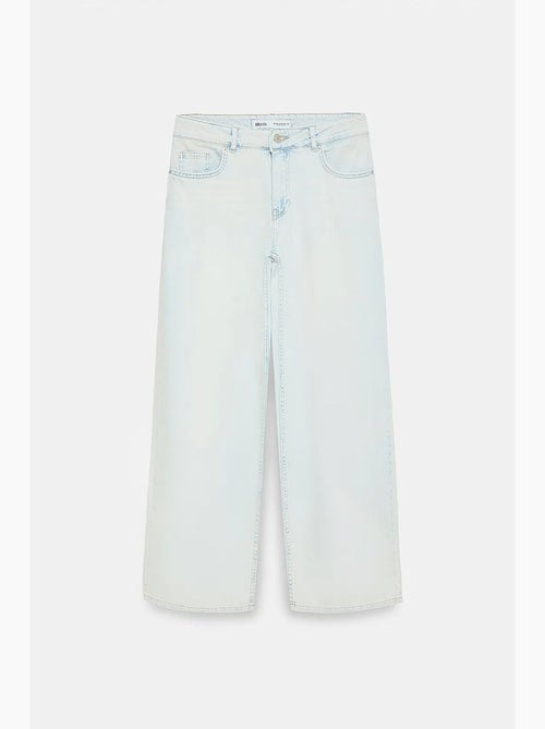 Jeans in denim di cotone a vita bassa a gamba ampia dilvin - Kiabi Jeans in denim di cotone a vita bassa a gamba ampia dilvin - Kiabi