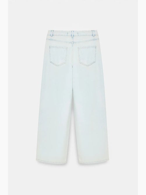 Jeans in denim di cotone a vita bassa a gamba ampia dilvin - Kiabi Jeans in denim di cotone a vita bassa a gamba ampia dilvin - Kiabi