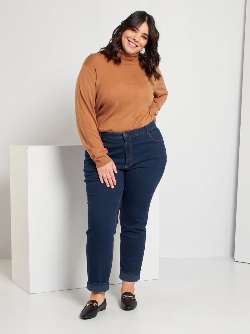Jeans in denim stretch BLU scuro - Kiabi