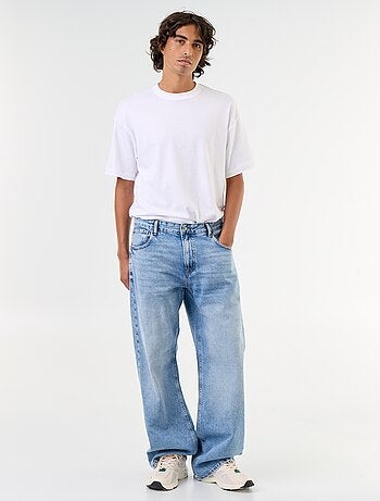 Jeans in denim taglio ampio 5 tasche
