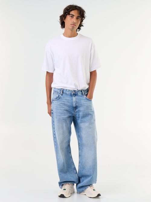 Jeans in denim taglio ampio 5 tasche - Kiabi