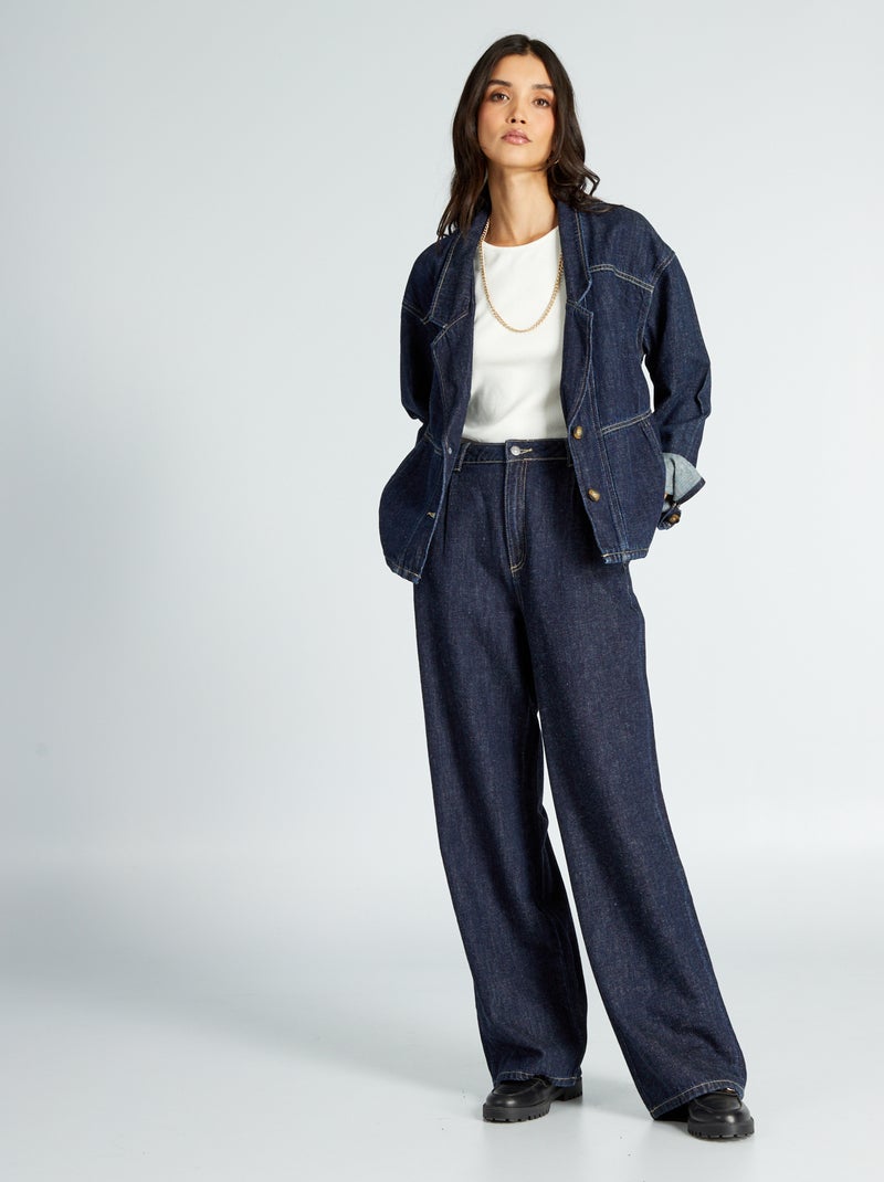 Jeans in denim x canapa BLU - Kiabi