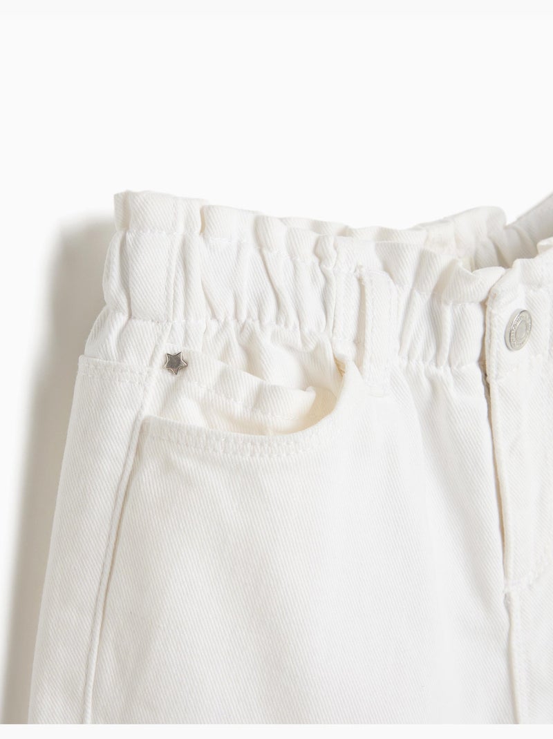 Jeans in sacchetto di carta, mo fashion Bianco - Kiabi