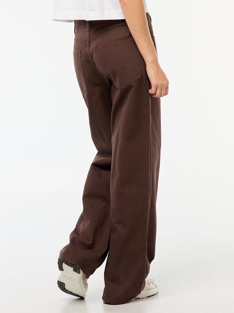 Jeans incrociati in vita - Marrone - Kiabi