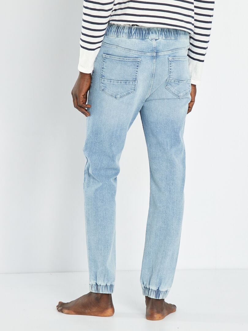 Jeans joggers con vita elasticizzata blu Kiabi 22.00€