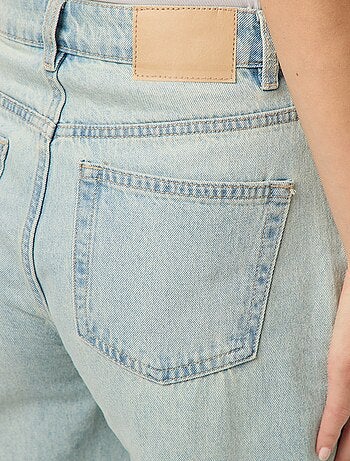 Jeans large vita alta 5 tasche