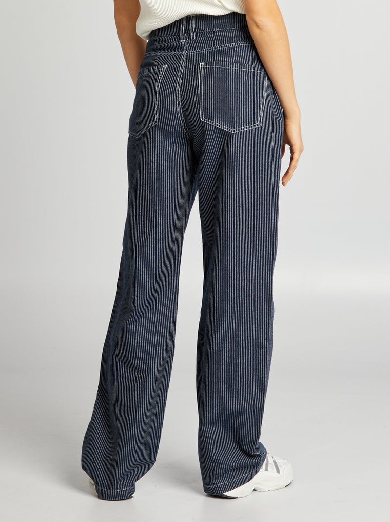 Jeans larghi a righe 'JDY' BLU - Kiabi