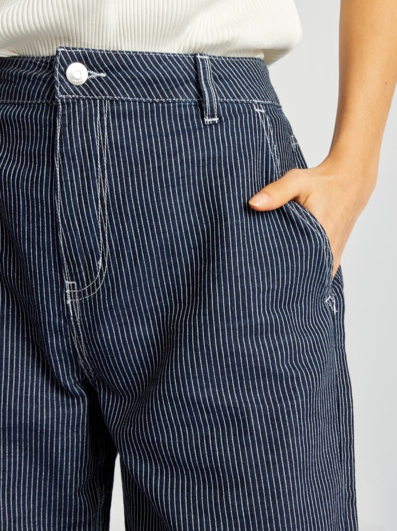 Jeans larghi a righe 'JDY' BLU - Kiabi
