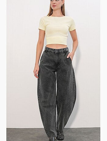 Jeans larghi a vita alta bdart