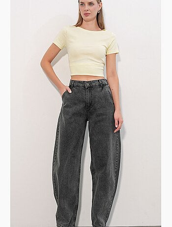 Jeans larghi a vita alta bdart
