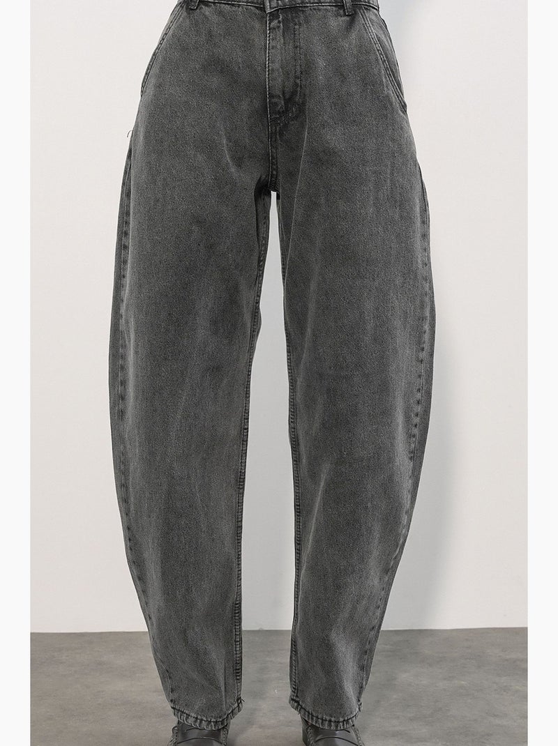 Jeans larghi a vita alta bdart Grigio scuro - Kiabi