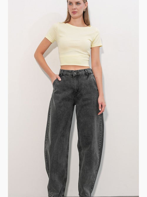 Jeans larghi a vita alta bdart - Kiabi Jeans larghi a vita alta bdart - Kiabi