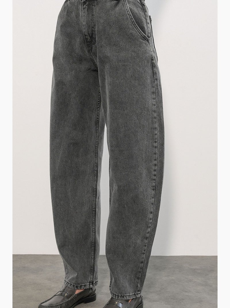 Jeans larghi a vita alta bdart Grigio scuro - Kiabi