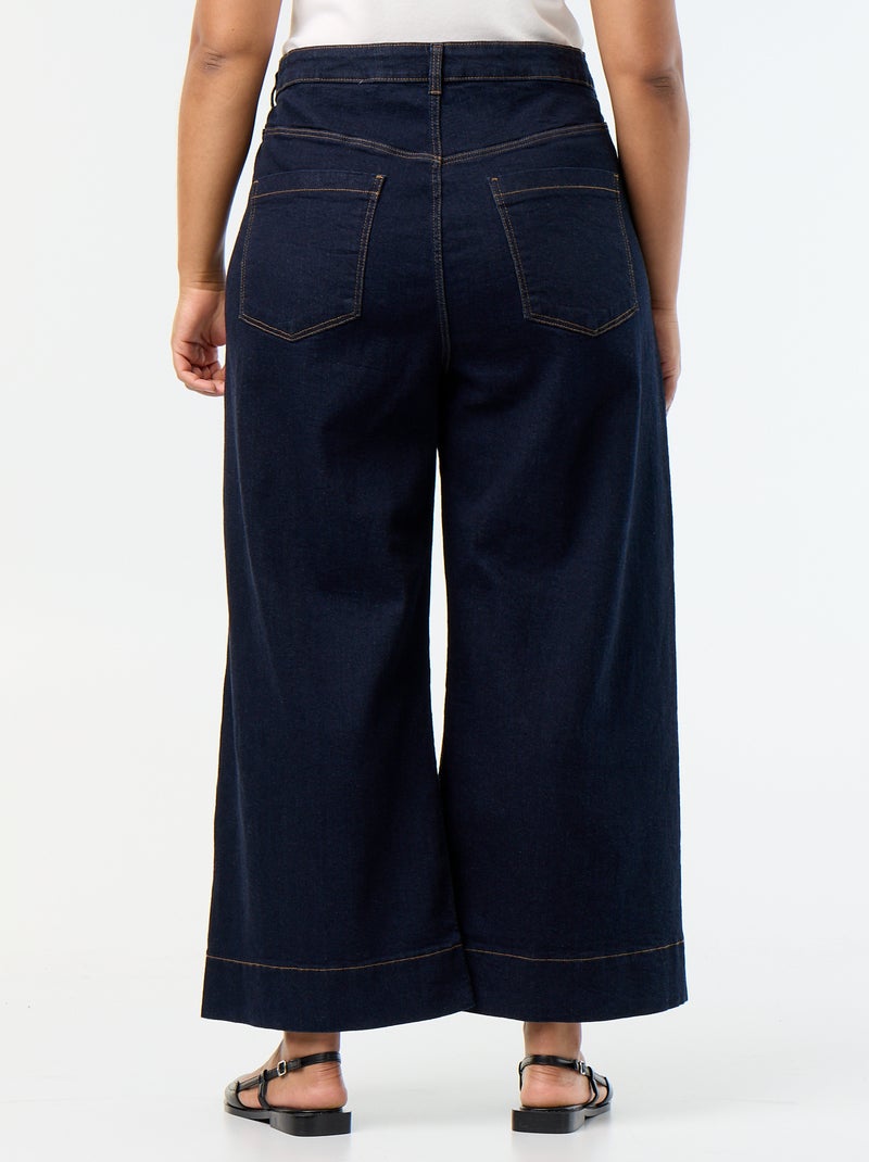 Jeans larghi con tasche applicate Blu - Kiabi
