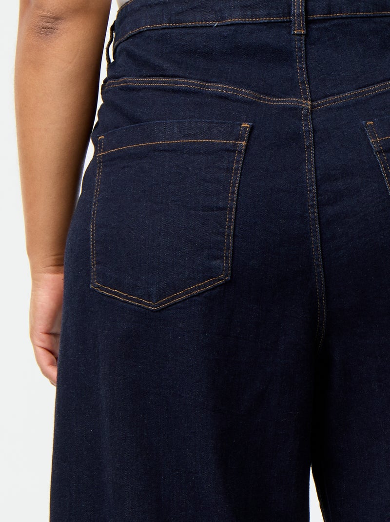 Jeans larghi con tasche applicate Blu - Kiabi