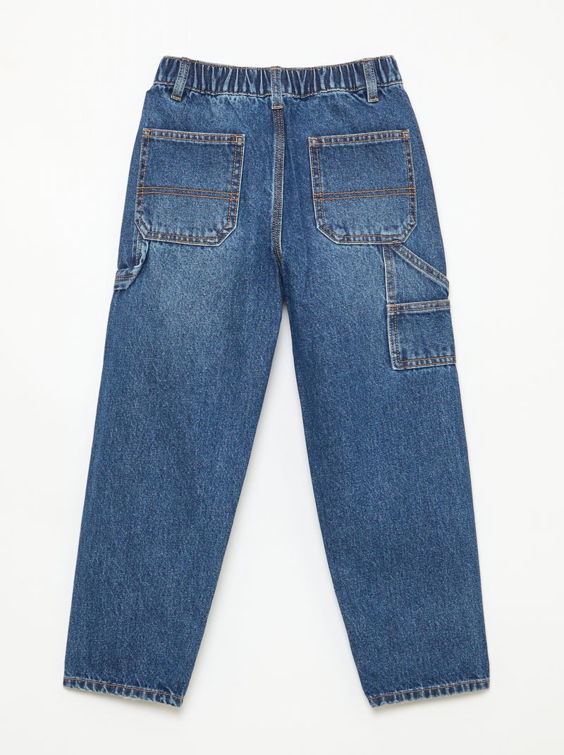 Jeans larghi con tasche grandi Blu - Kiabi