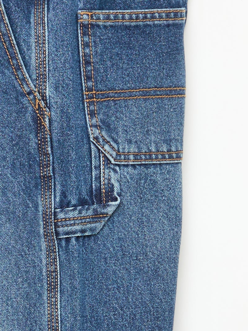 Jeans larghi con tasche grandi Blu - Kiabi