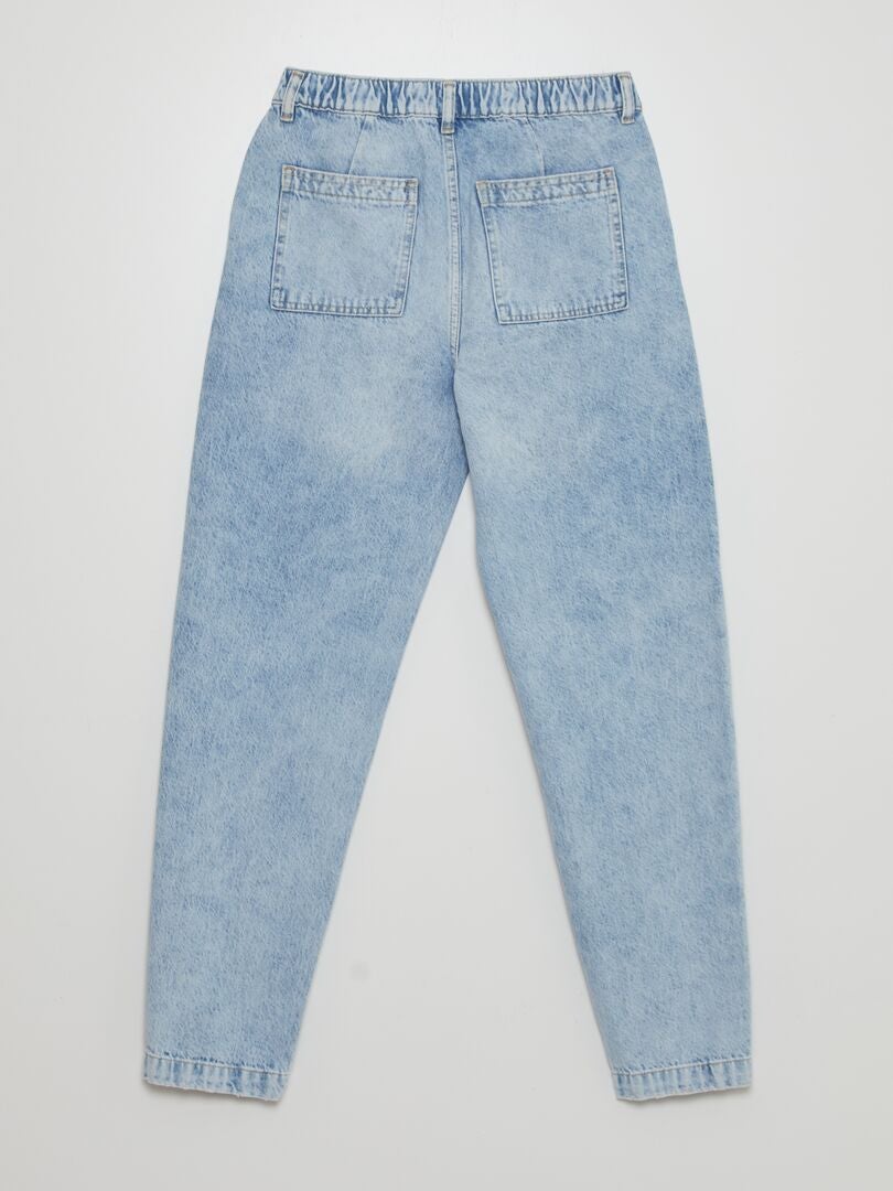 Jeans larghi con vita elasticizzata BLU Kiabi 15.00€