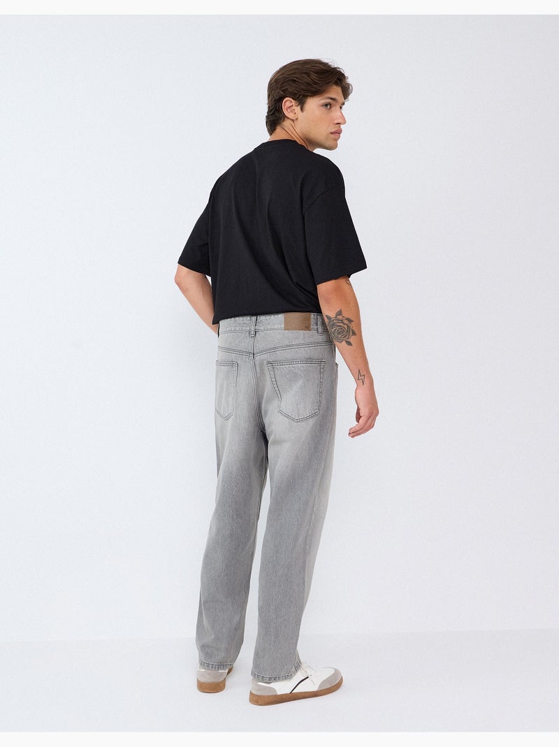 Jeans larghi, mo fashion Grigio - Kiabi