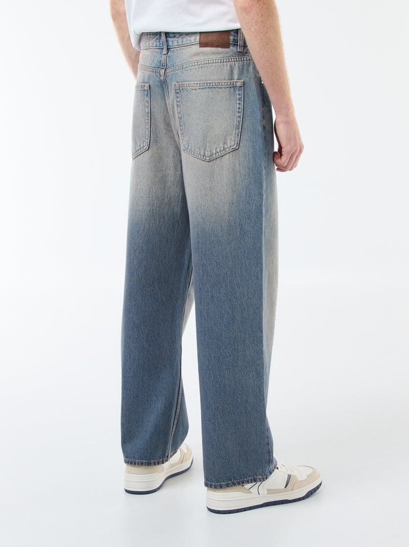 Jeans larghi modello baggy 5 tasche Blu - Kiabi