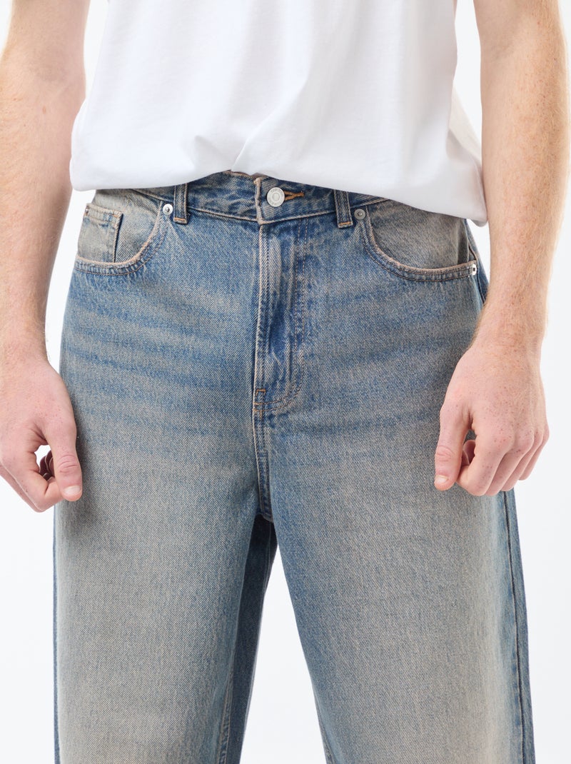 Jeans larghi modello baggy 5 tasche Blu - Kiabi