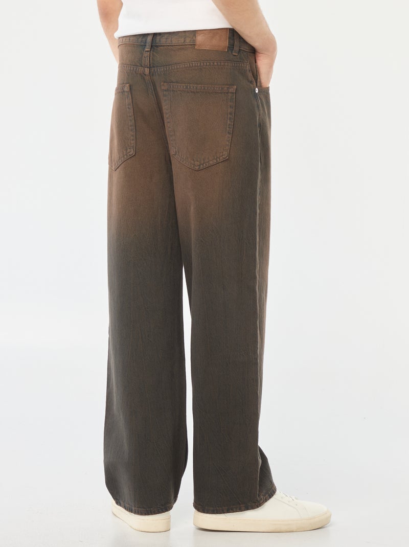 Jeans larghi modello baggy 5 tasche Nero - Kiabi