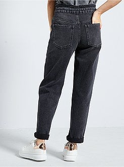 Ragazza 10-18 anni - Jeans larghi paper bag - Kiabi