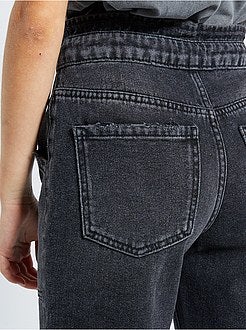 Ragazza 10-18 anni - Jeans larghi paper bag - Kiabi