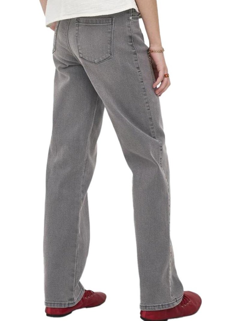 Jeans Larghi per Bambina Kids ONLY Grigio argentato - Kiabi