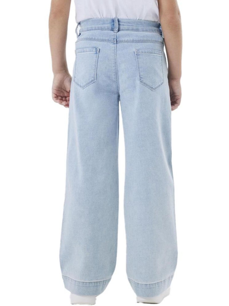 Jeans Larghi per Bambina Name It Blu chiaro - Kiabi