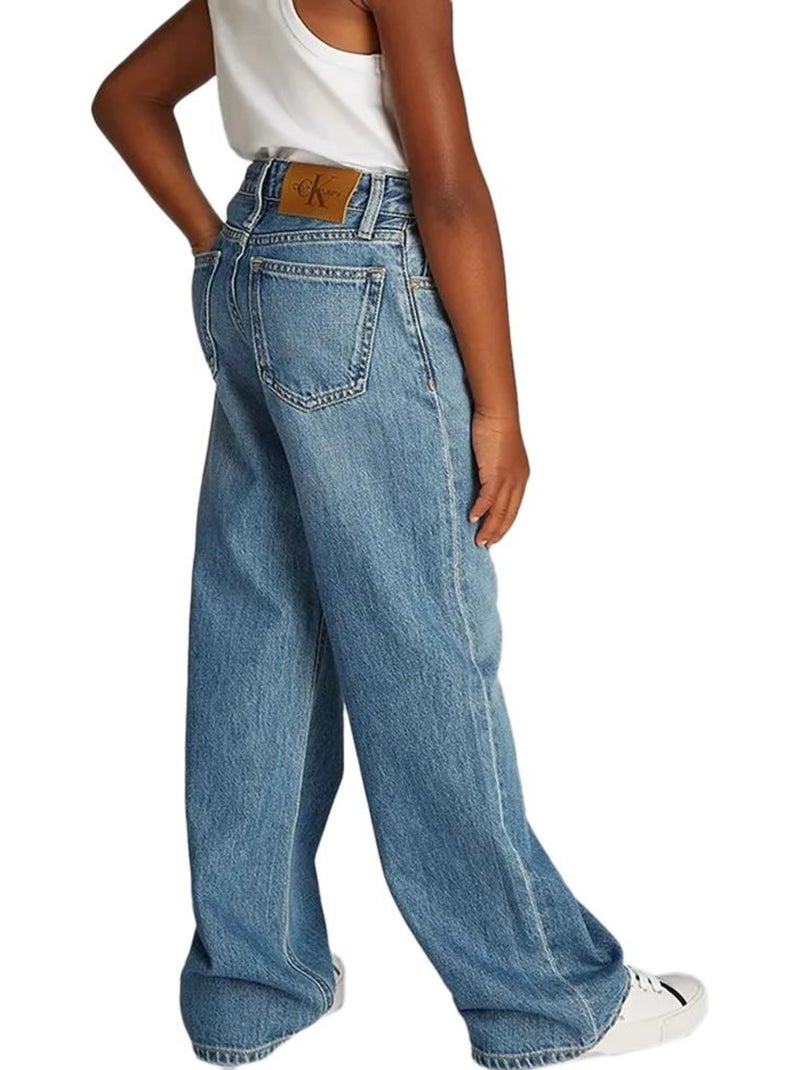 Jeans Larghi per Ragazza Calvin Klein Jeans Blu - Kiabi