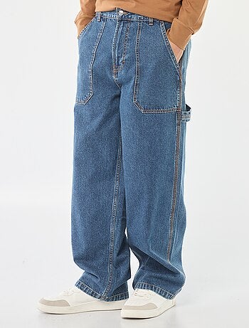 Jeans larghi stile carpenter 5 tasche