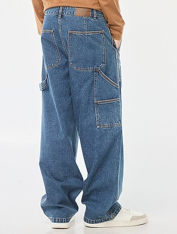 Jeans larghi stile carpenter 5 tasche