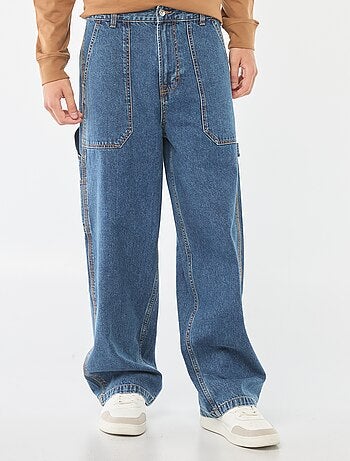 Jeans larghi stile carpenter 5 tasche