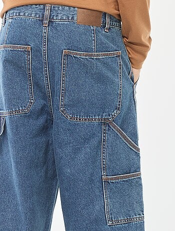 Jeans larghi stile carpenter 5 tasche