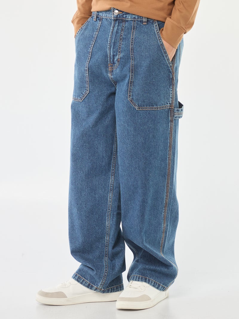 Jeans larghi stile carpenter 5 tasche Blu - Kiabi