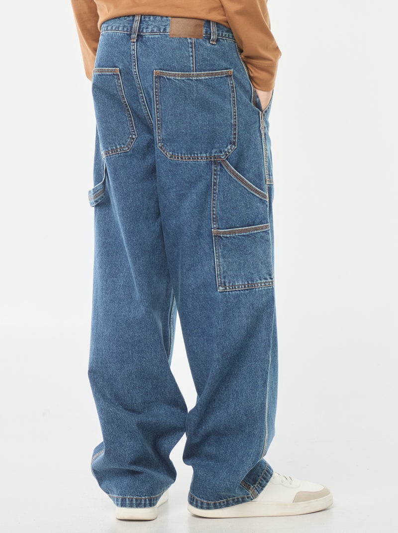 Jeans larghi stile carpenter 5 tasche Blu - Kiabi