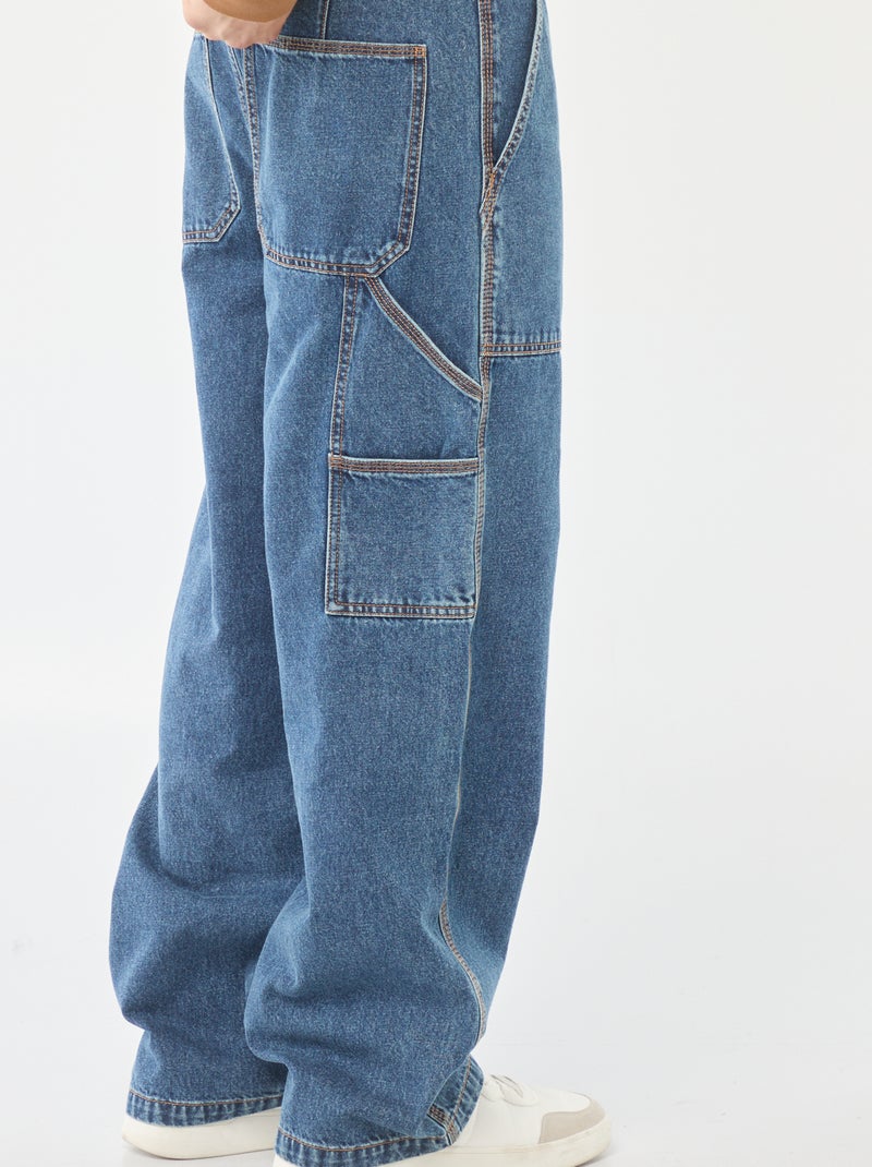 Jeans larghi stile carpenter 5 tasche Blu - Kiabi