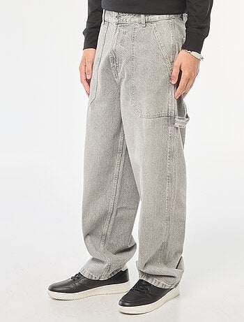 Jeans larghi stile carpenter 5 tasche