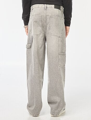 Jeans larghi stile carpenter 5 tasche