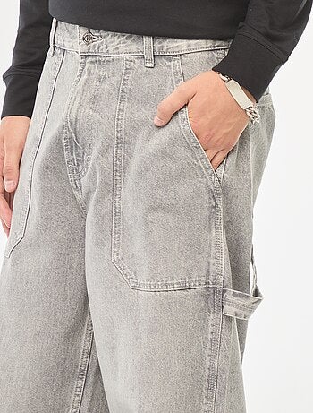Jeans larghi stile carpenter 5 tasche