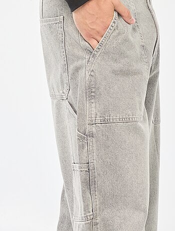 Jeans larghi stile carpenter 5 tasche