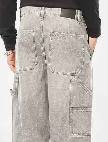 Jeans larghi stile carpenter 5 tasche