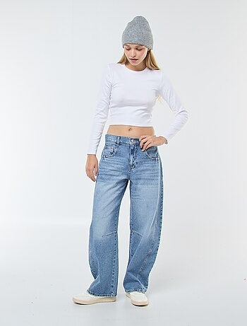 Jeans larghi taglio a palloncino